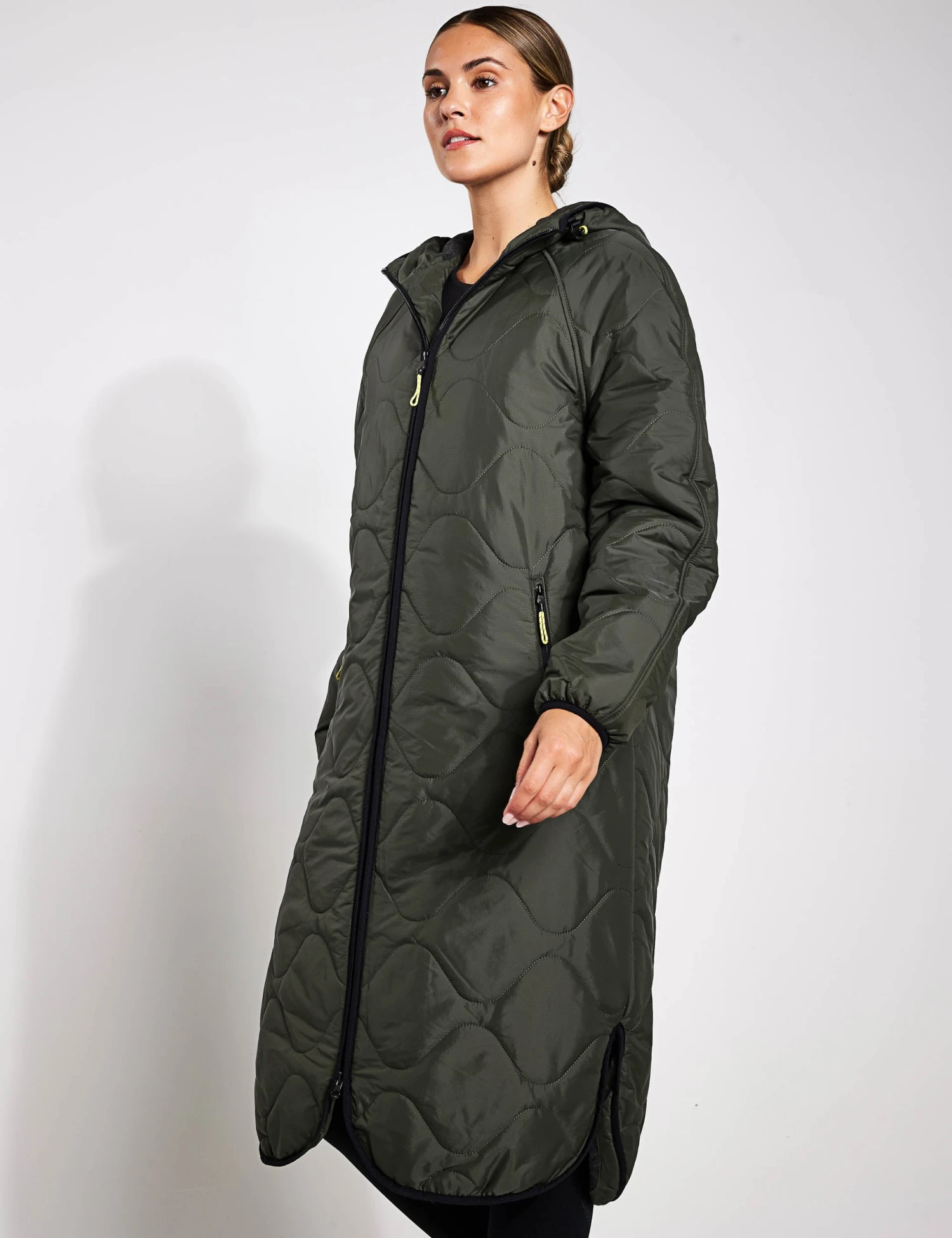 Stormwear Fleece Lined Longline Parka - Dark Olive 4 Stormwear Fleece Lined Longline Parka - Dark Olive - Image 4
