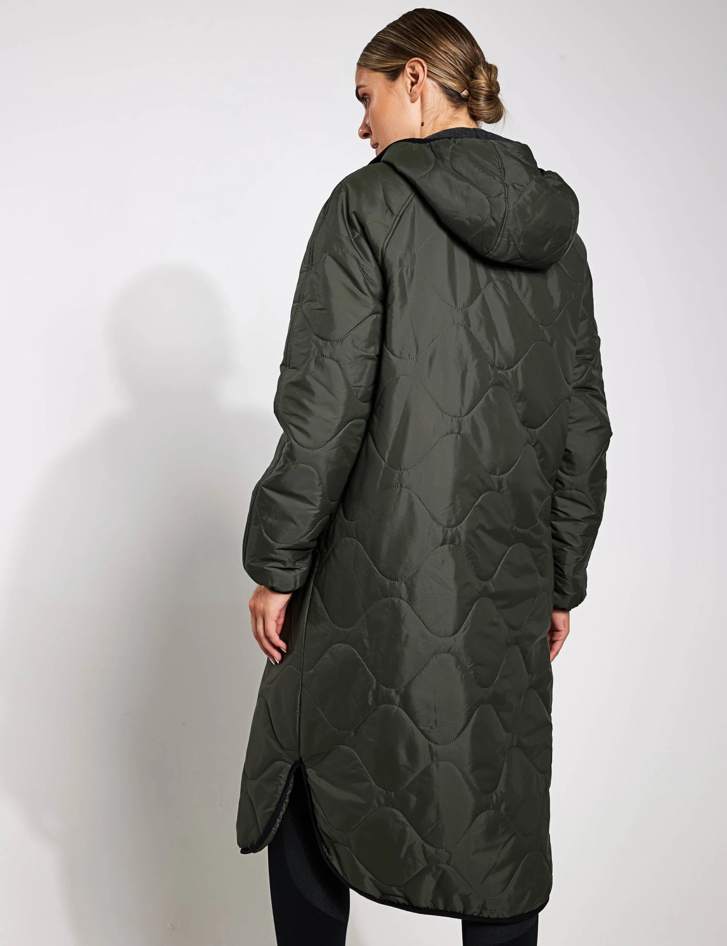 Stormwear Fleece Lined Longline Parka - Dark Olive 3 Stormwear Fleece Lined Longline Parka - Dark Olive - Image 3