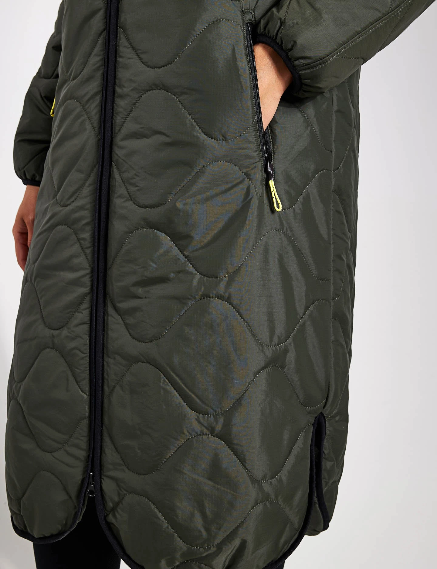 Stormwear Fleece Lined Longline Parka - Dark Olive 5 Stormwear Fleece Lined Longline Parka - Dark Olive - Image 5