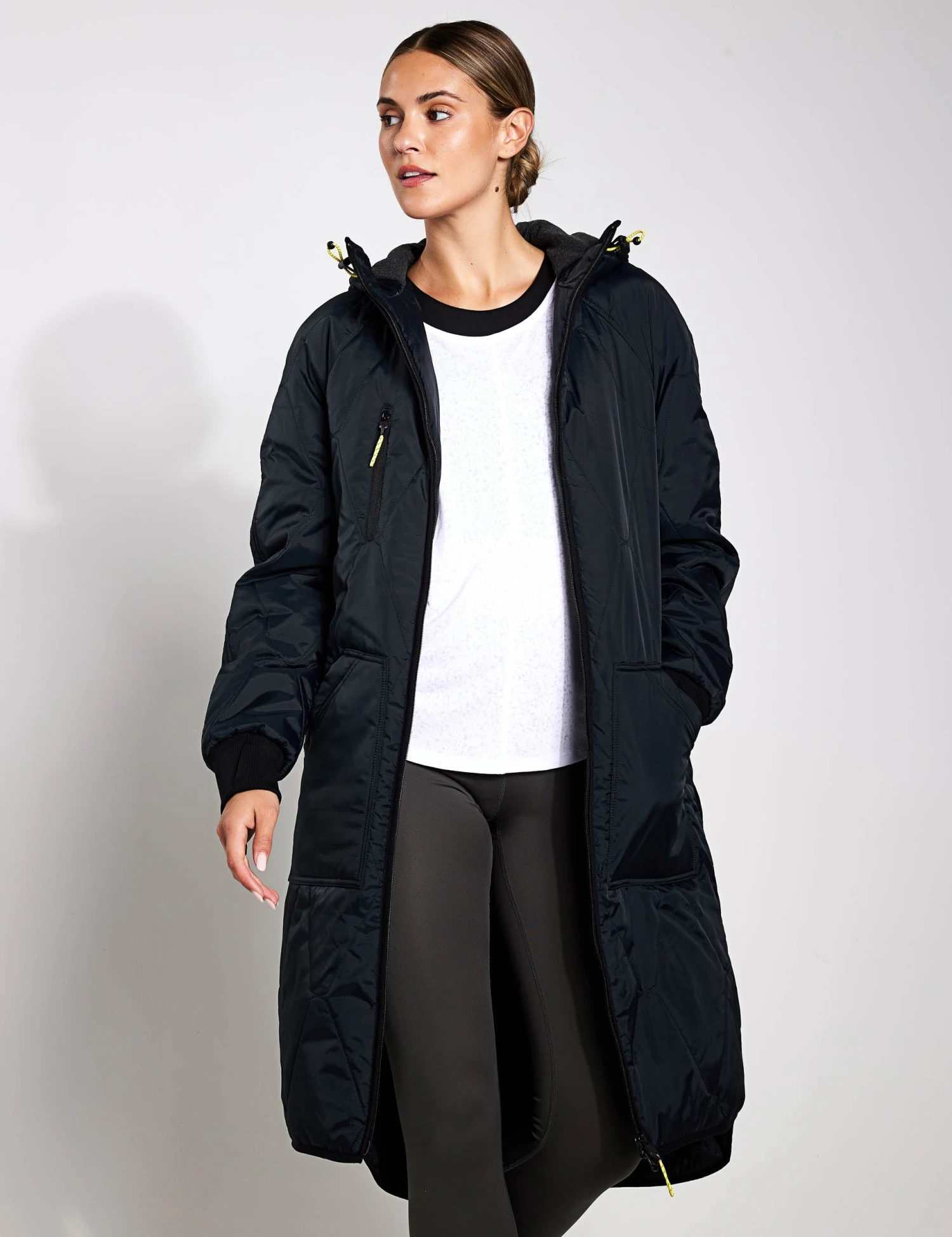 Stormwear Fleece Lined Longline Parka - Black 1 Stormwear Fleece Lined Longline Parka - Black