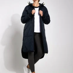 Stormwear Fleece Lined Longline Parka - Black 10 Stormwear Fleece Lined Longline Parka - Black -Default Template 3 Goodmove Quilted Parka T51 5783 BLACK 0023