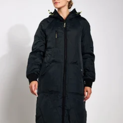Stormwear Fleece Lined Longline Parka - Black 8 Stormwear Fleece Lined Longline Parka - Black -Default Template 3 Goodmove Quilted Parka T51 5783 BLACK 0029