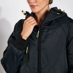 Stormwear Fleece Lined Longline Parka - Black 7 Stormwear Fleece Lined Longline Parka - Black -Default Template 3 Goodmove Quilted Parka T51 5783 BLACK 0033