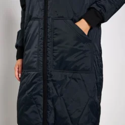 Stormwear Fleece Lined Longline Parka - Black 11 Stormwear Fleece Lined Longline Parka - Black -Default Template 3 Goodmove Quilted Parka T51 5783 BLACK 0036