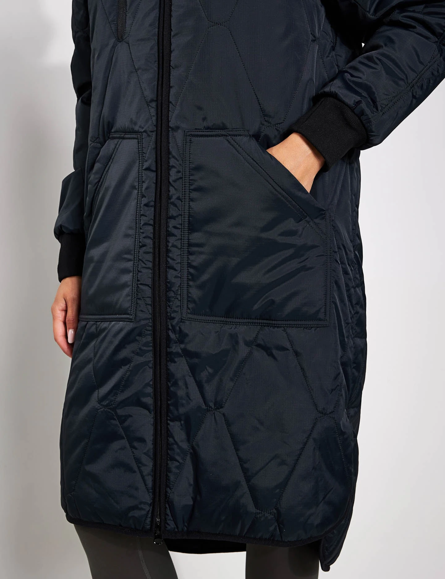 Stormwear Fleece Lined Longline Parka - Black 6 Stormwear Fleece Lined Longline Parka - Black - Image 6
