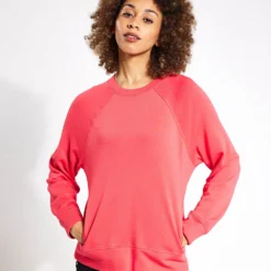 Cotton Rich Crew Neck Sweatshirt - Strawberry