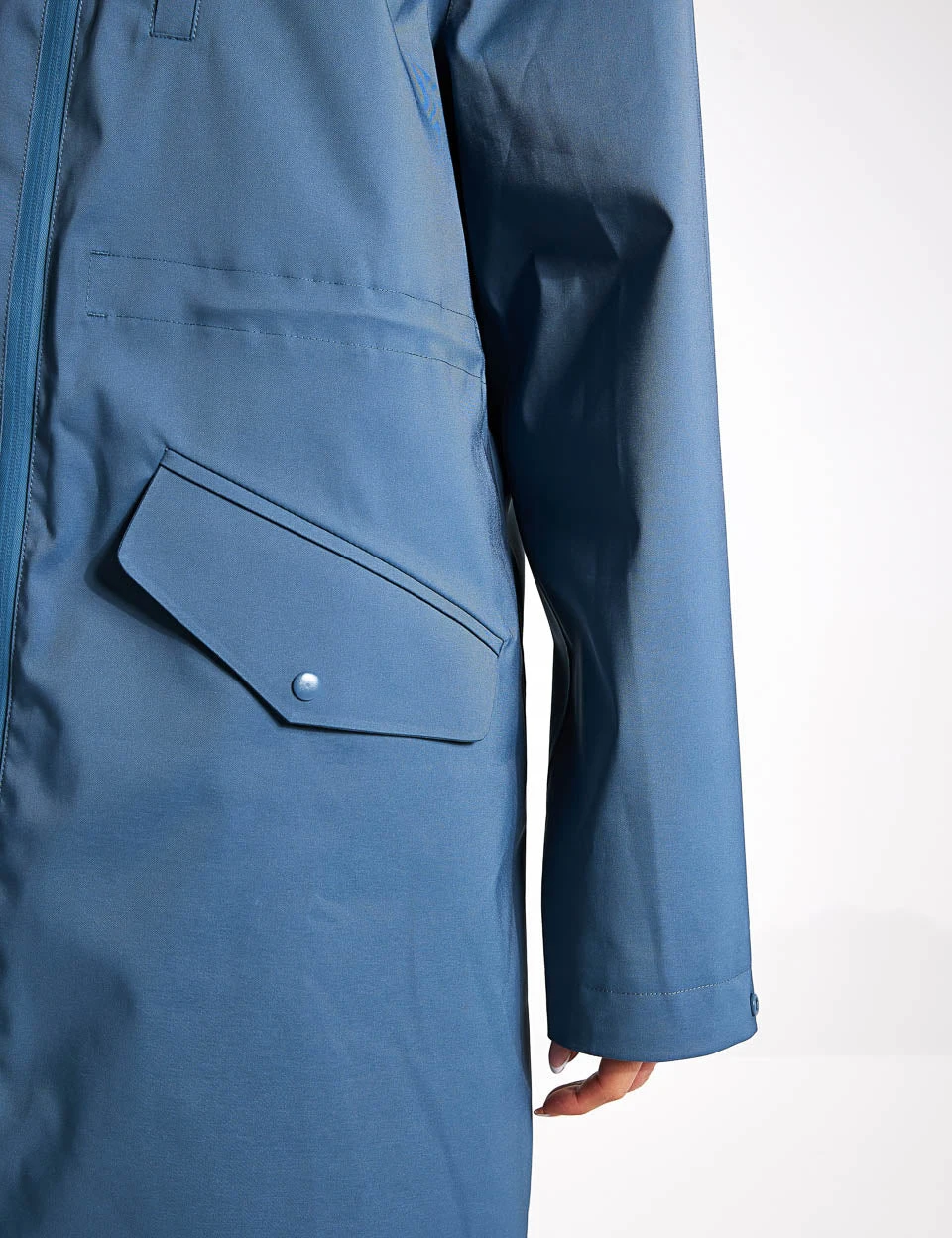 Stormwear Waterproof Hooded Longline Parka - Dark Airforce 4 Stormwear Waterproof Hooded Longline Parka - Dark Airforce - Image 4