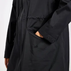 Stormwear Waterproof Hooded Longline Parka - Black 8 Stormwear Waterproof Hooded Longline Parka - Black -Default Template 3 Goodmove Waterproof Parka T51 5334A BLACK 0024