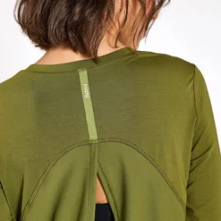 Kendall Long Sleeve Top - Army Green -Default Template 3 Lilybod Kendall Longsleeve LT88 AG Army Green 0024