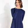Kendall Long Sleeve Top - Navy