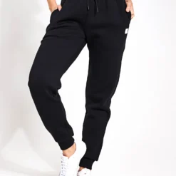 Millie Slim Fleece Track Pant - Black