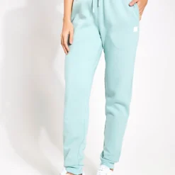 Millie Slim Fleece Track Pant - Sage Green