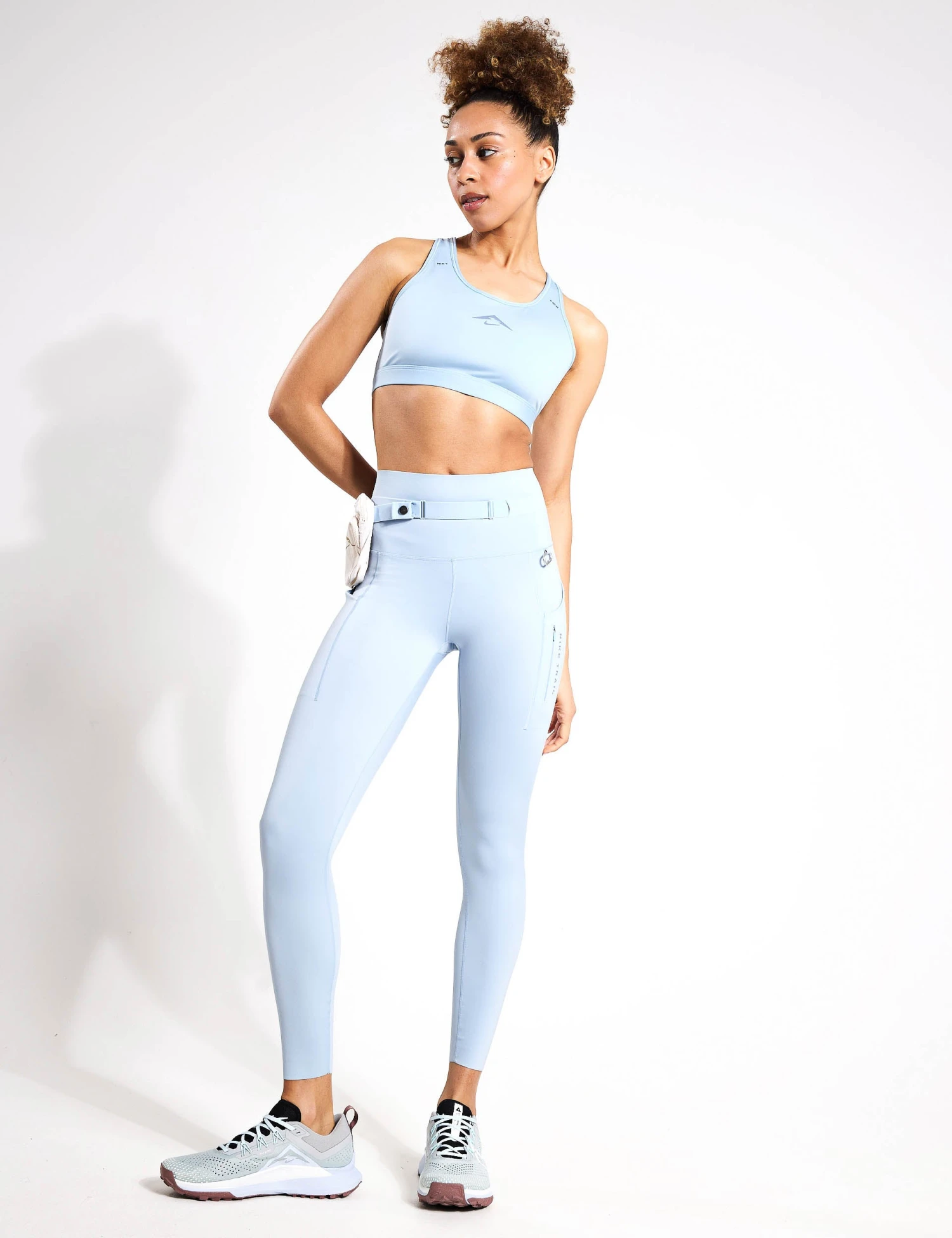 Nike Go Trail High Waisted 7/8 Leggings - Light Armory Blue/Light Orewood Brown/Khaki 3 Nike Go Trail High Waisted 7/8 Leggings - Light Armory Blue/Light Orewood Brown/Khaki - Image 3