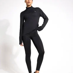 Puma Run Cloudspun Quarter Zip Pullover - Black 9 Puma Run Cloudspun Quarter Zip Pullover - Black -Default Template 3 PUMA run cloudspun quarter zip pullover black 52496301 PUMA Black S 0016