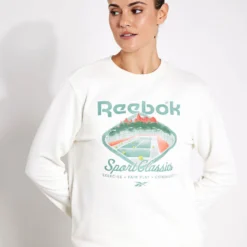 Reebok Court Sport French Terry Crew - Chalk