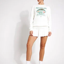 Reebok Court Sport French Terry Crew - Chalk 6 Reebok Court Sport French Terry Crew - Chalk -Default Template 3 Reebok Court Sport French Terry Crew Chalk 100075474 Chalk 0003