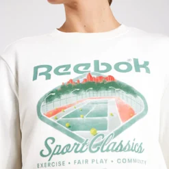 Reebok Court Sport French Terry Crew - Chalk 7 Reebok Court Sport French Terry Crew - Chalk -Default Template 3 Reebok Court Sport French Terry Crew Chalk 100075474 Chalk 0005