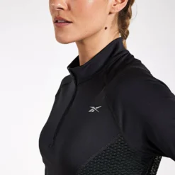 Reebok Running 1/4 Zip - Night Black 9 Reebok Running 1/4 Zip - Night Black -Default Template 3 Reebok RUNNING 1 4 ZIP 100075413 NGHBLK 0030
