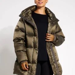 Varley Canton Down Jacket - Brushed Olive Metallic