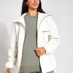 Varley Donley Fleece Jacket - Egret 6 Varley Donley Fleece Jacket - Egret -Default Template 3 Varley Donley Fleece Jacket VAR01601 Egret 0008