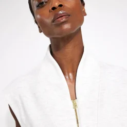 Varley Loretta Half-Zip Sleeveless Sweat - Ivory Marl 6 Varley Loretta Half-Zip Sleeveless Sweat - Ivory Marl -Default Template 3 Varley Loretta half zip VAR01892 IVO Ivory Marl 0031