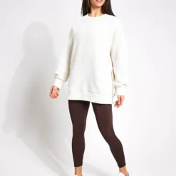 Varley Mae Boyfriend Sweat - Egret -Default Template 3 Varley MAE BOYFRIEND SWEAT VAR01595 0017