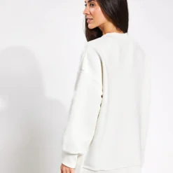 Varley Mae Boyfriend Sweat - Egret -Default Template 3 Varley MAE BOYFRIEND SWEAT VAR01595 0023