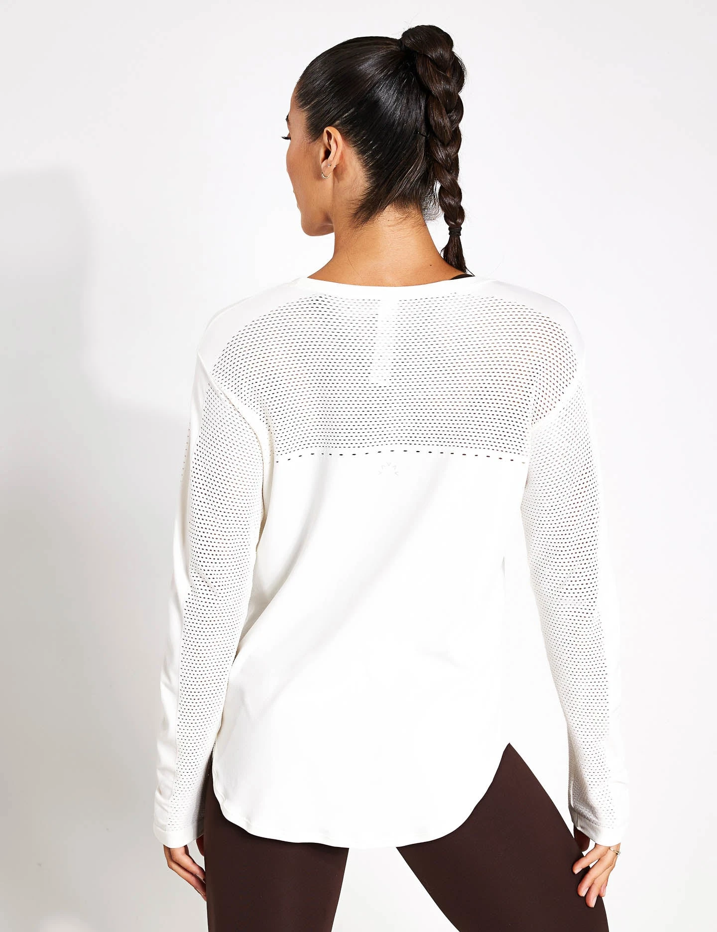 Varley Merrick Seamless Tee - White 2 Varley Merrick Seamless Tee - White - Image 2