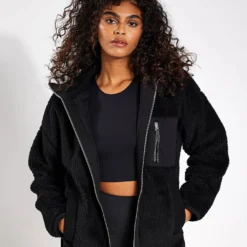 Varley Myla Zip Through Jacket - Black 6 Varley Myla Zip Through Jacket - Black -Default Template 3 Varley Myla Zip Through Jacket VAR01703 Black 0003