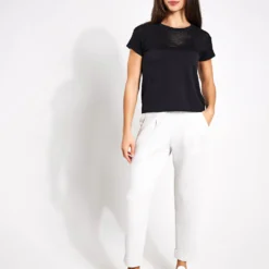 Varley The Rolled Cuff Pant 25" - Ivory Marl -Default Template 3 Varley The Rolled Cuff Pant 25 VAR01922 IVO 0005