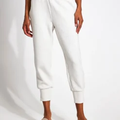 Varley The Slim Cuff Pant 25 Ivory Marl
