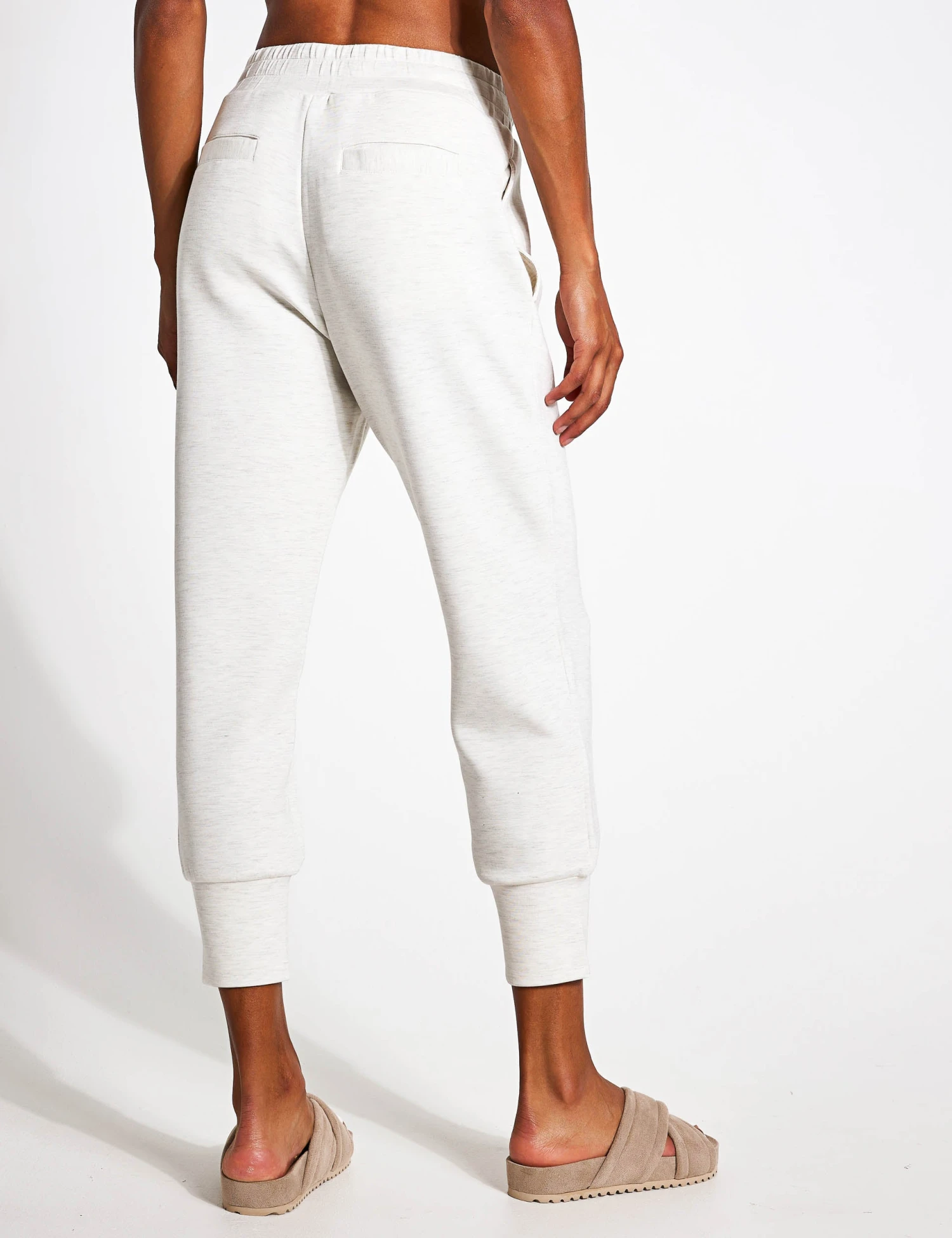 Varley The Slim Cuff Pant 25 Ivory Marl 2 Varley The Slim Cuff Pant 25 Ivory Marl - Image 2