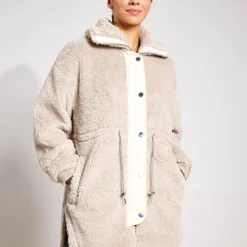 Varley Jamie Sherpa Jacket - Chateau Grey/Sandshell