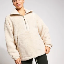 Varley Posey Sherpa Jacket - Sandshell