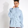 Varley Rhea Half-Zip Sweat - Ashley Blue