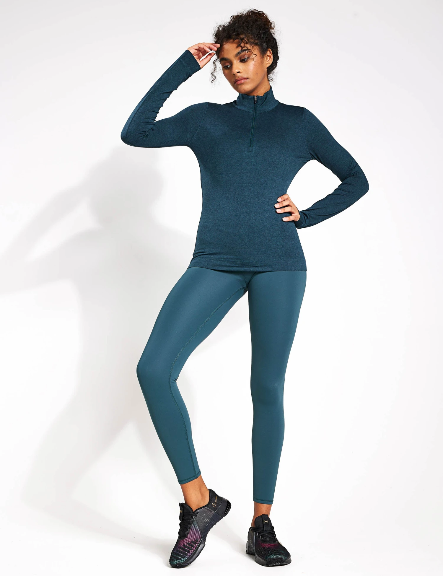 Vuori Halo Essential 1/2 Zip - Beryl Heather 3 Vuori Halo Essential 1/2 Zip - Beryl Heather - Image 3