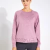 Vuori Long-Sleeve Halo Crew - Orchid Heather