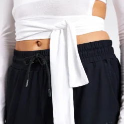 Grace Tie Long Sleeve - White 7 Grace Tie Long Sleeve - White -Default Template 3 YMO Grace Tie Long Sleeve YMOTOP18 White 0016