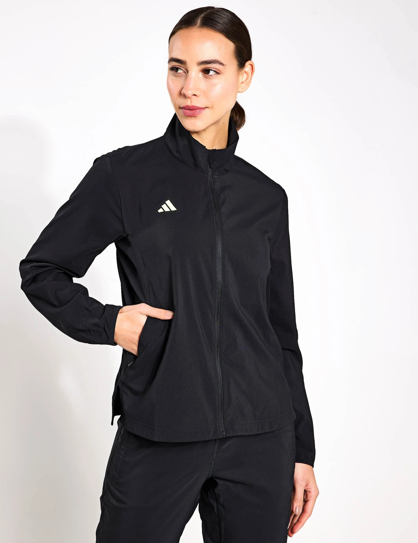 ADIDAS Adizero Essentials Running Jacket - Black 1 ADIDAS Adizero Essentials Running Jacket - Black