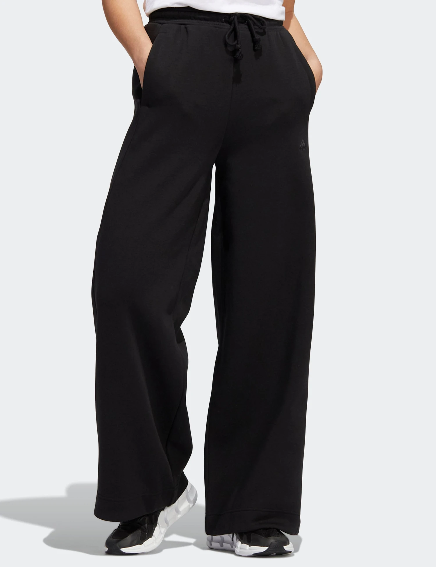 ADIDAS ALL SZN Fleece Wide Joggers - Black 1 ADIDAS ALL SZN Fleece Wide Joggers - Black