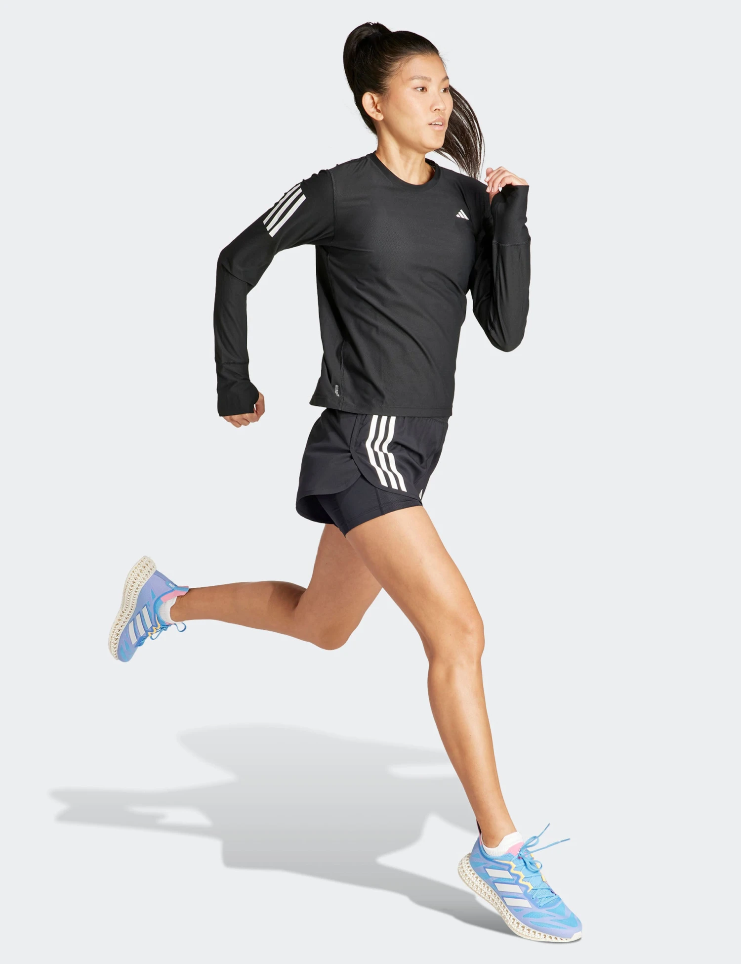 ADIDAS Own The Run Long Sleeve Tee - Black 5 ADIDAS Own The Run Long Sleeve Tee - Black - Image 5