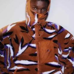 Jacquard Fleece Top - Dark Caramel/Lilac 11 Jacquard Fleece Top - Dark Caramel/Lilac -Default Template 3 adidas x stella mccartney jacquard fleece top caramel lilac ik9340 4