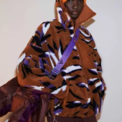 Jacquard Fleece Top - Dark Caramel/Lilac 10 Jacquard Fleece Top - Dark Caramel/Lilac -Default Template 3 adidas x stella mccartney jacquard fleece top caramel lilac ik9340 6