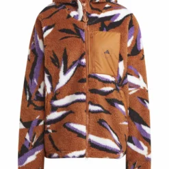 Jacquard Fleece Top - Dark Caramel/Lilac 15 Jacquard Fleece Top - Dark Caramel/Lilac -Default Template 3 adidas x stella mccartney jacquard fleece top caramel lilac ik9340 7