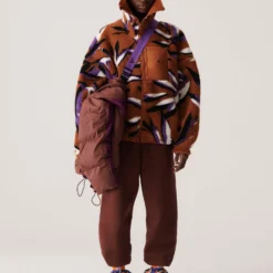 Jacquard Fleece Top - Dark Caramel/Lilac 14 Jacquard Fleece Top - Dark Caramel/Lilac -Default Template 3 adidas x stella mccartney jacquard fleece top caramel lilac ik9340 8