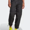 TrueCasuals Woven Solid Track Pants - Black