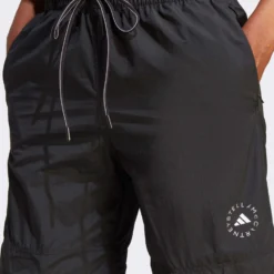 TrueCasuals Woven Solid Track Pants - Black 9 TrueCasuals Woven Solid Track Pants - Black -Default Template 3 adidas x stella mccartney truecasuals woven solid track pants black ij0564 4