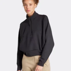 ADIDAS Z.N.E. Quarter-Zip Track Top - Black