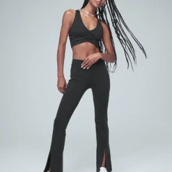 Airbrush 7/8 High Waisted Flutter Legging - Black 9 Airbrush 7/8 High Waisted Flutter Legging - Black -Default Template 3 alo yoga 7 8 high waist flutter legging black W51109R 5