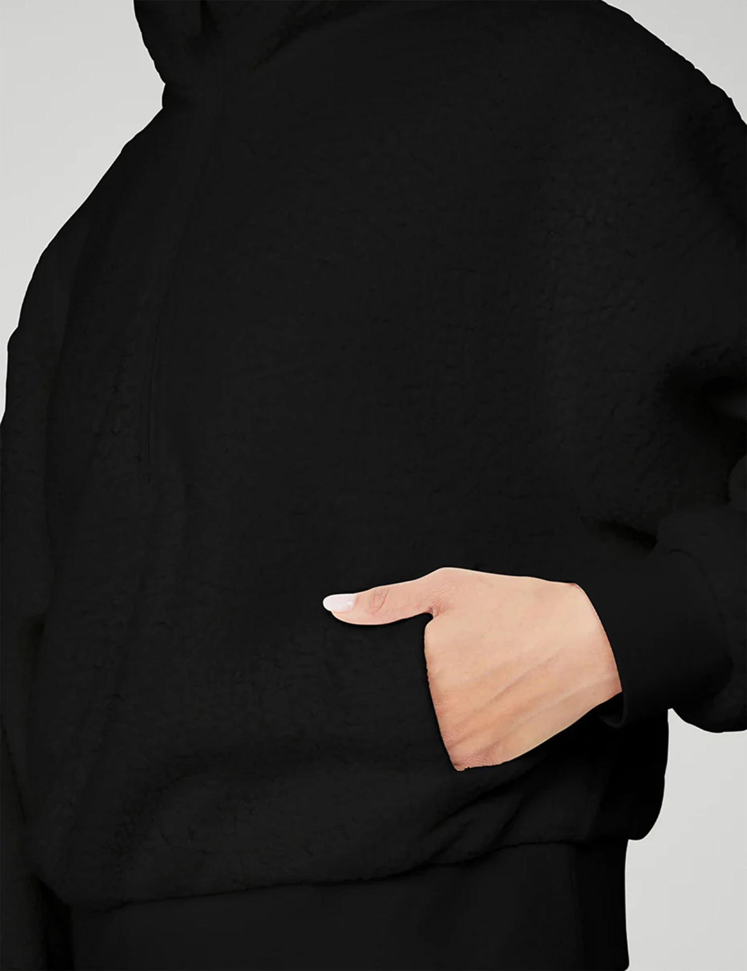 Micro Sherpa Solstice Coverup - Black 5 Micro Sherpa Solstice Coverup - Black - Image 5